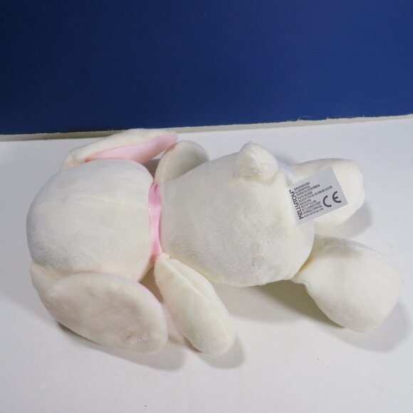 White & Pink Bunny Plush Rabbit with Corduroy, Crinkle Noises Baby - Picture 7 of 10